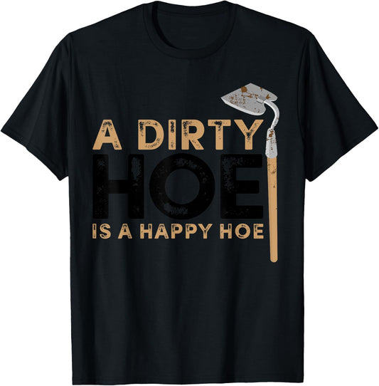 Funny Gardening Gift Women Garden Hoe Plant Gardener T-Shirt - T-Shirt | Black