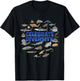Celebrate Diversity | Sharks Apparel Types of Shark Lovers T-Shirt - T-Shirt | Black
