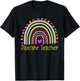 Childcare Daycare Teacher Provider Rainbow T-Shirt - T-Shirt | Black