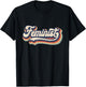 Feminist - Retro 70s Vintage Rainbow - Feminism Gift T-Shirt - T-Shirt | Black
