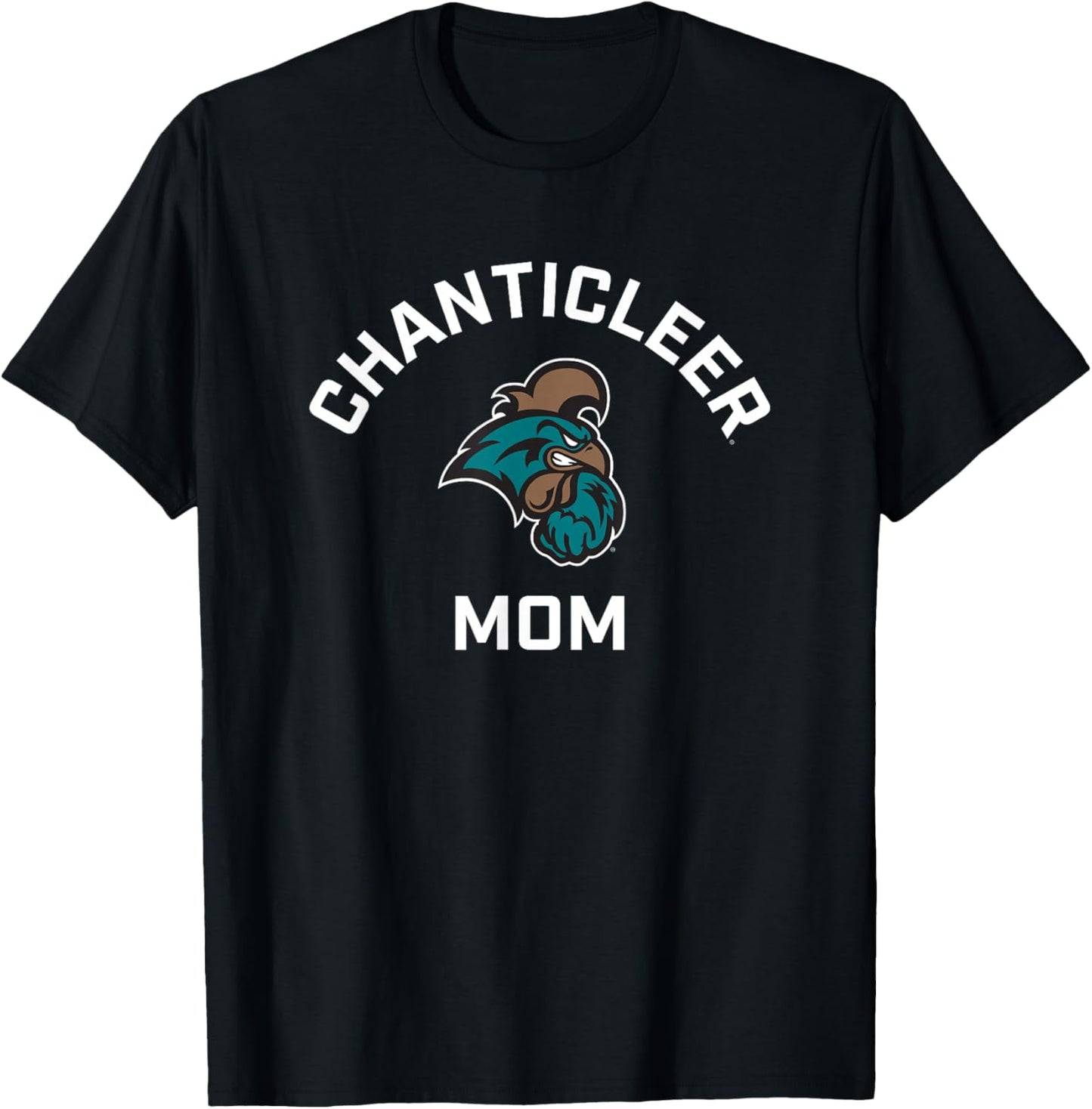 Coastal Carolina University Chanticleers Arched Mom T-Shirt - T-Shirt | Black