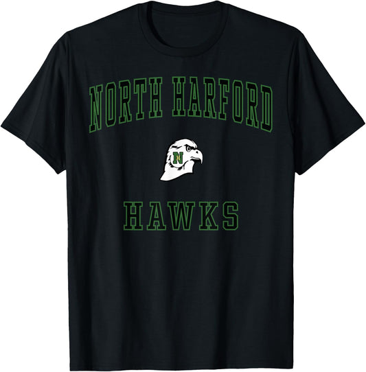 North Harford High School Hawks T-Shirt - T-Shirt | Black
