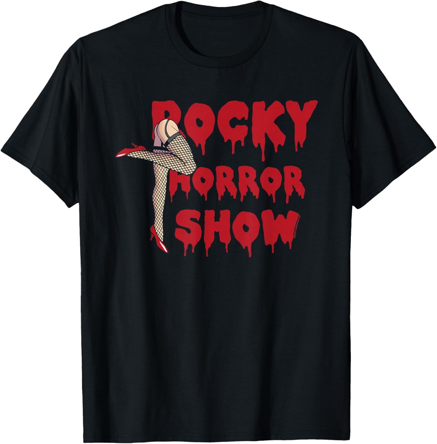 Rocky Horror Show Legs with Logo Block T-Shirt - T-Shirt | Black