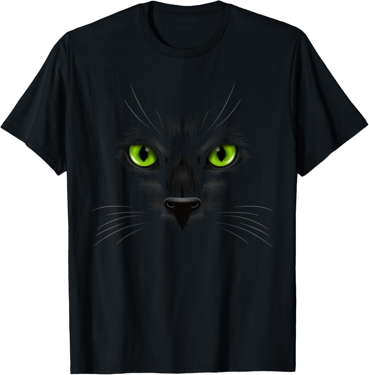 Black Cat eyes Shirt for lovers cats | Halloween Costume Men Women Kids T-Shirt - T-Shirt | Black