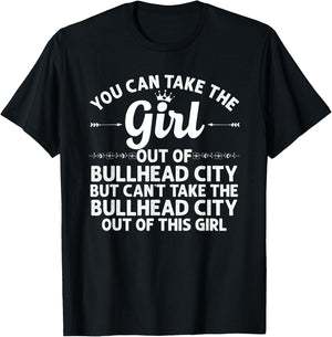 Girl Out Of BULLHEAD CITY AZ ARIZONA Gift Funny Home Roots T-Shirt - T-Shirt | Black