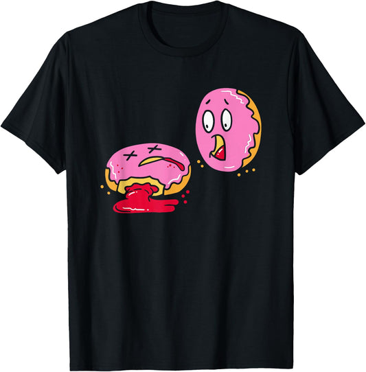 I Could Murder a Donut, Doughnut Sugar Murderer T-Shirt - T-Shirt | Black