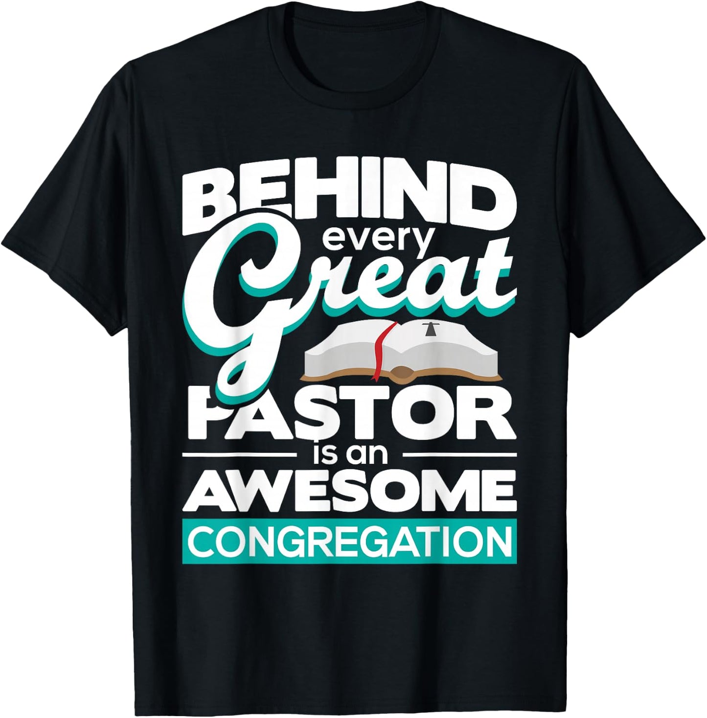 An Awesome Congregation - Pastor Preacher Minister T-Shirt - T-Shirt | Black