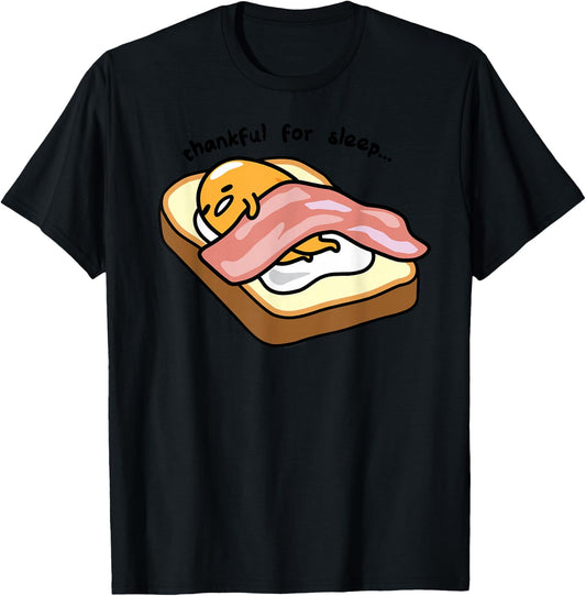 Gudetama Thankful For Sleep Toasty T-Shirt - T-Shirt | Black