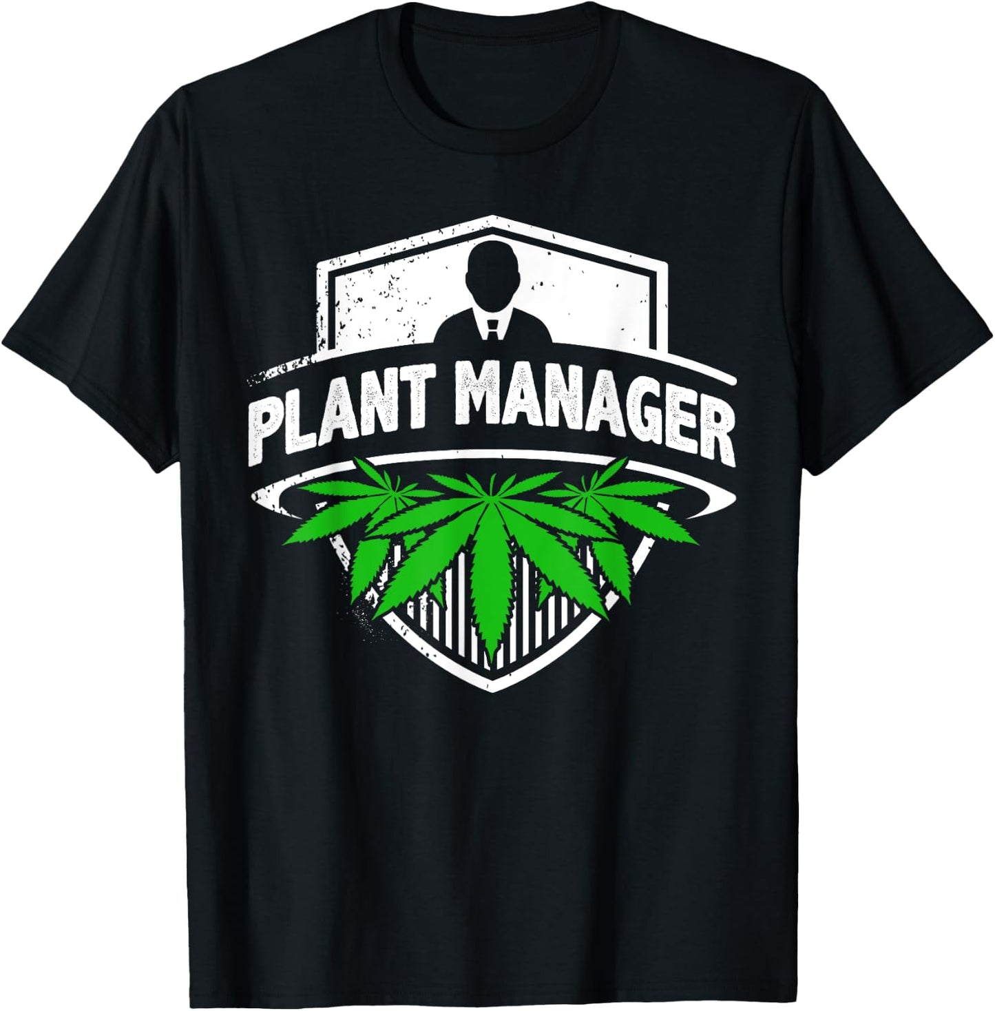 Marijuana Fan Cannabis Grower design | Plant Manager Weed T T-Shirt - T-Shirt | Black