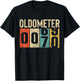 Funny 70 Years Old Oldometer Vintage 70th Birthday Odometer T-Shirt - T-Shirt | Black