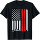 Ski American Flag Skiing US Patriotic Skier 4th Of July Gift T-Shirt - T-Shirt | Black