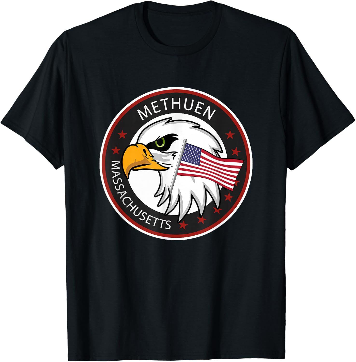 Methuen MA Massachusetts T-Shirt - T-Shirt | Black