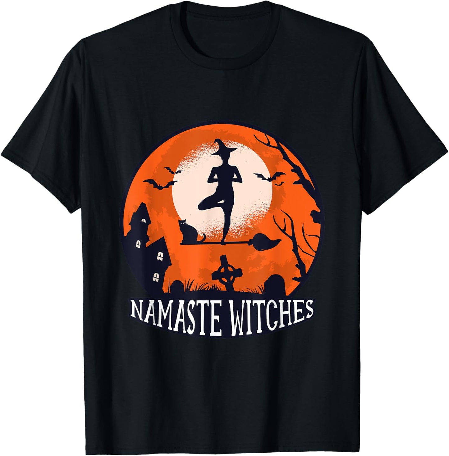 Namaste witches - Halloween Costume T-Shirt - T-Shirt | Black