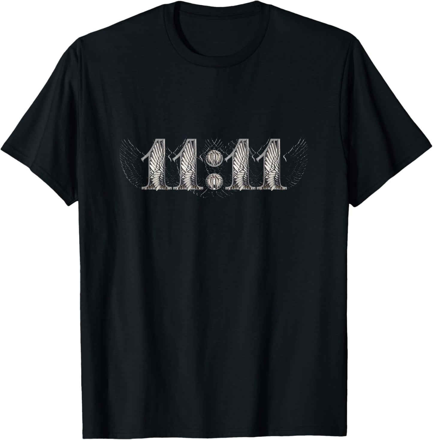 Palm Angels 11:11 Synchronicity Numerology Angel T-Shirt - T-Shirt | Black