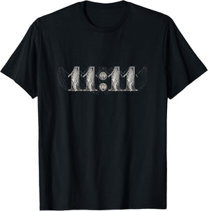 Palm Angels 11:11 Synchronicity Numerology Angel T-Shirt - T-Shirt | Black