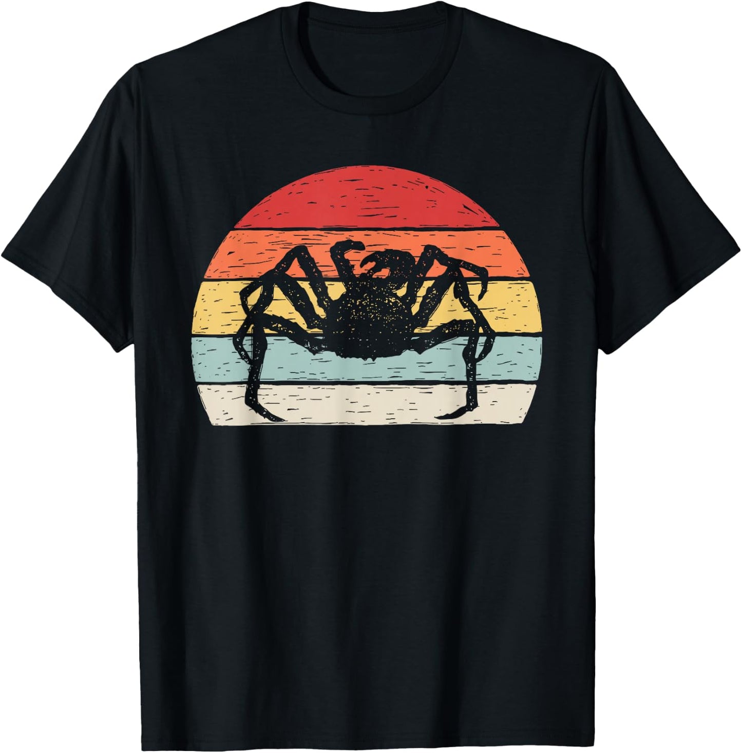 Vintage Retro King Crab T-Shirt - T-Shirt | Black