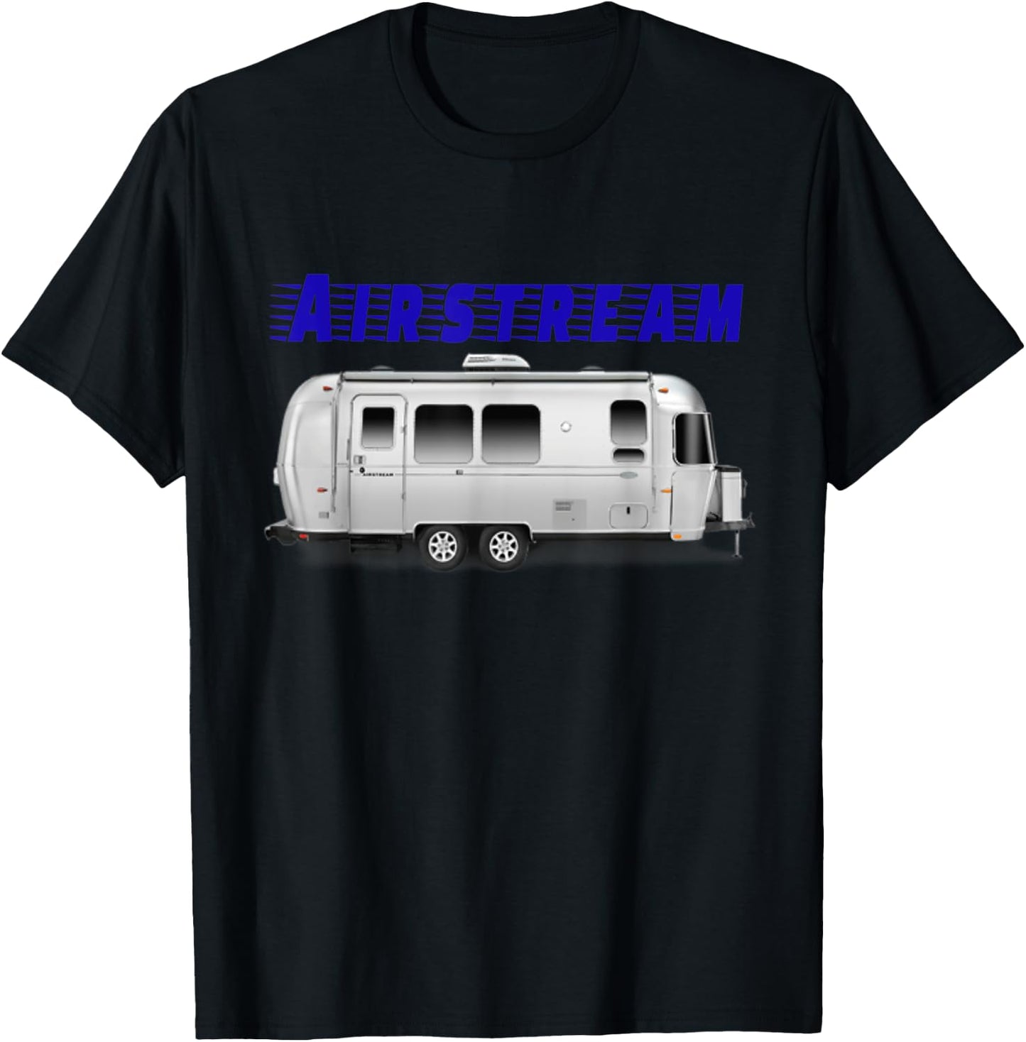 Nice vintage Airstream camping trailer . T-Shirt - T-Shirt | Black