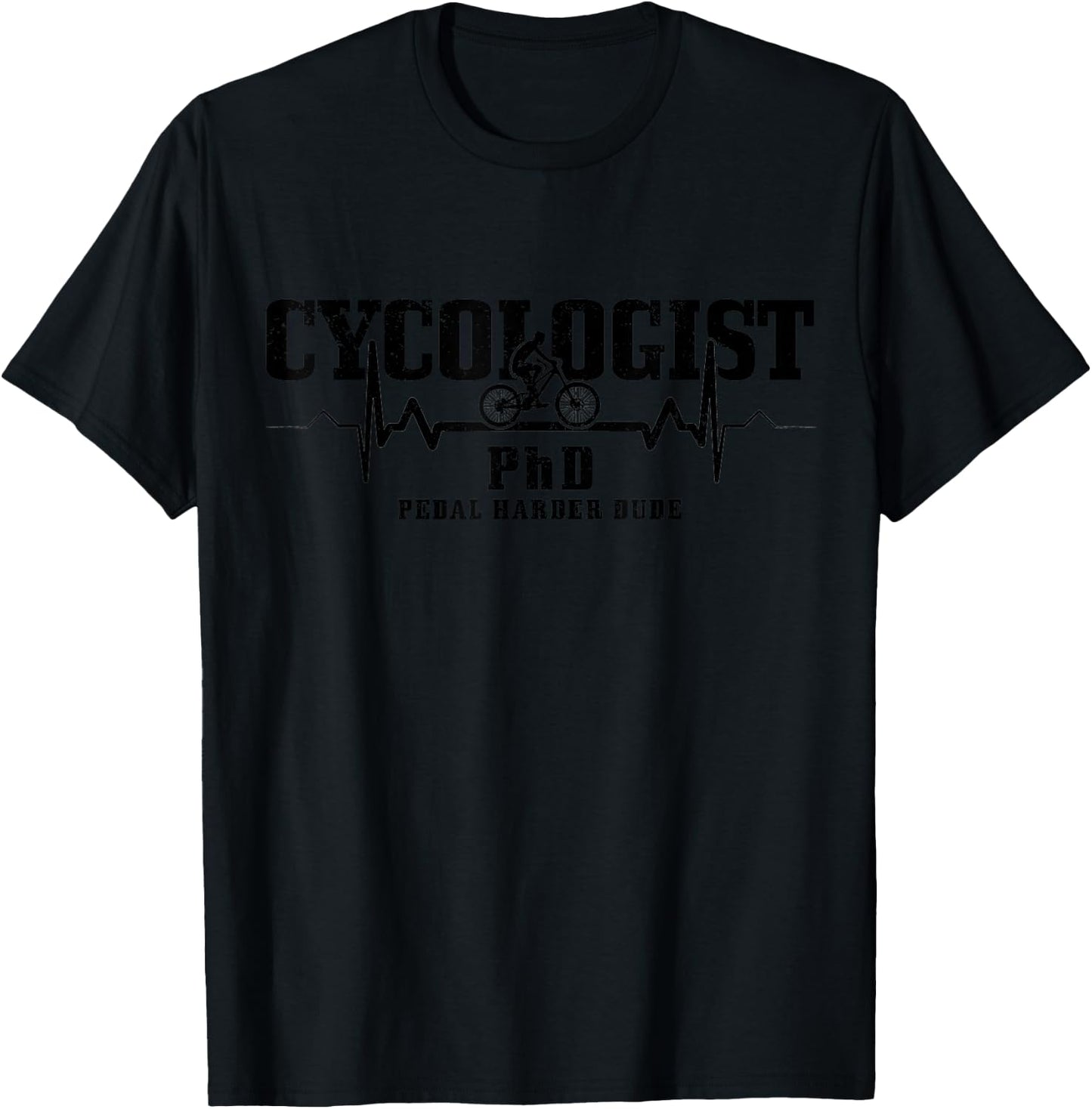 Cycologist Mountain Bike MTB Funny Mountain Biker Gift T-Shirt - T-Shirt | Black