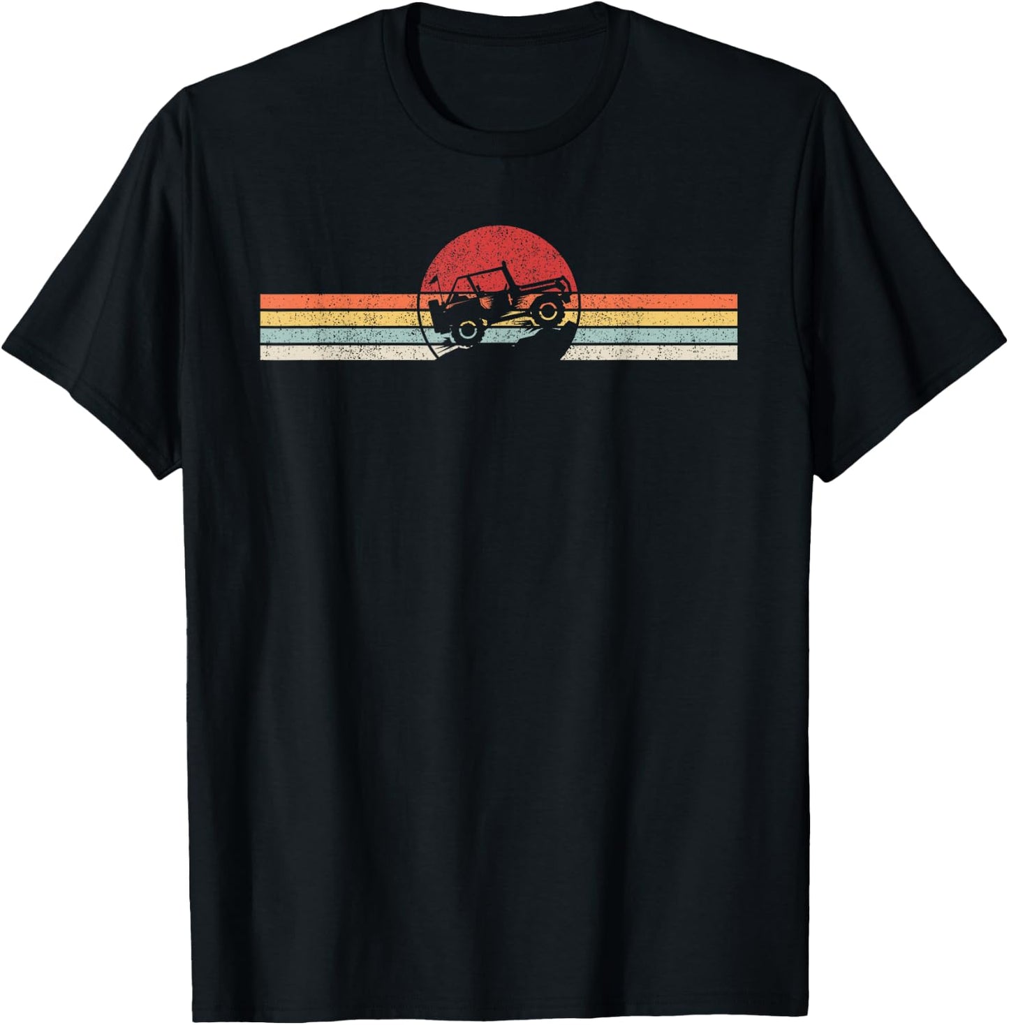 Vintage Retro Off Road Shirt Off Road 4X4 T-Shirt - T-Shirt | Black