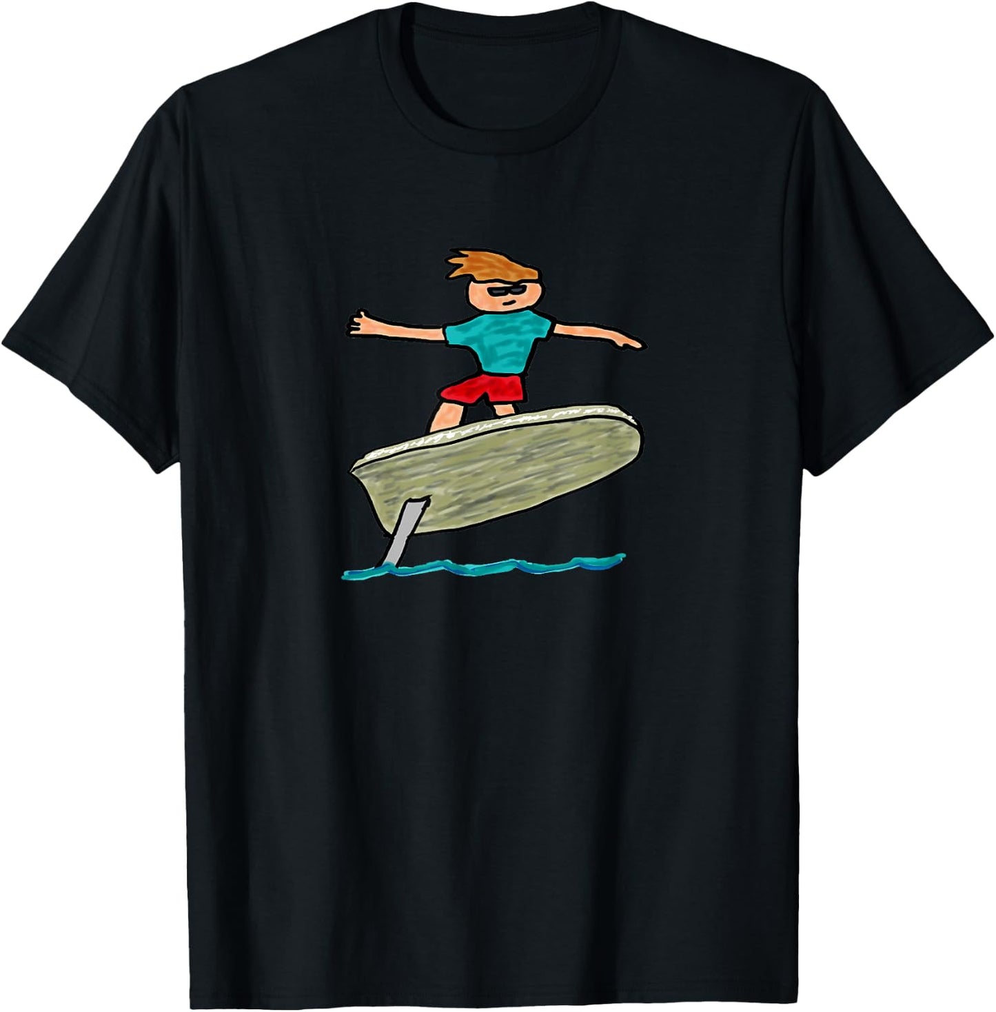 eFoil Surfing T-Shirt - T-Shirt | Black