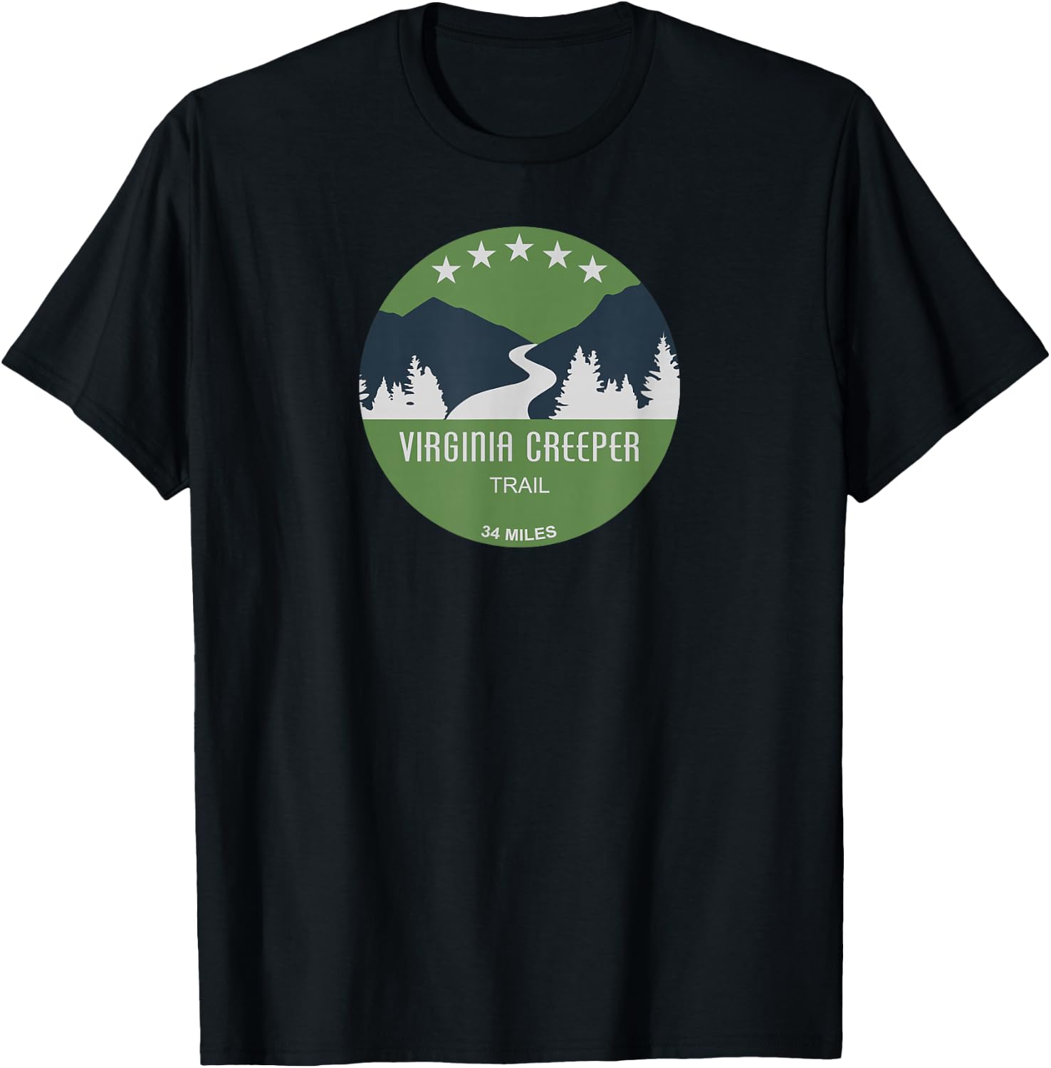 Virginia Creeper Trail T-Shirt - T-Shirt | Black