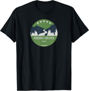 Virginia Creeper Trail T-Shirt - T-Shirt | Black