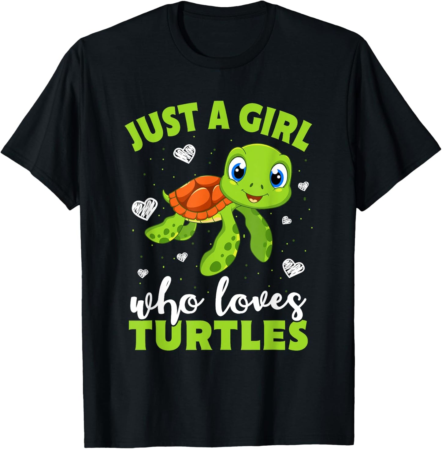 Nur Ein Girl das Turtle Loves Women Gift T-Shirt - T-Shirt | Black