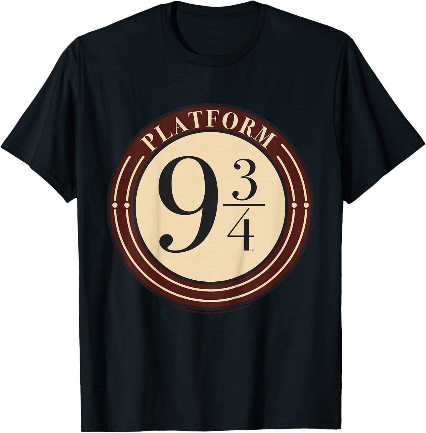 Kids Harry Potter Platform 9 &3/4 Simple Logo T-Shirt - T-Shirt | Black