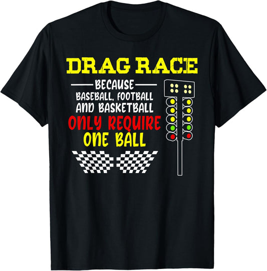 Drag Racing Christmas Tree design, Racing design, Horsepower T-Shirt - T-Shirt | Black
