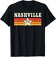 Nashville Retro Vintage Gift Women Kids T-Shirt - T-Shirt | Black
