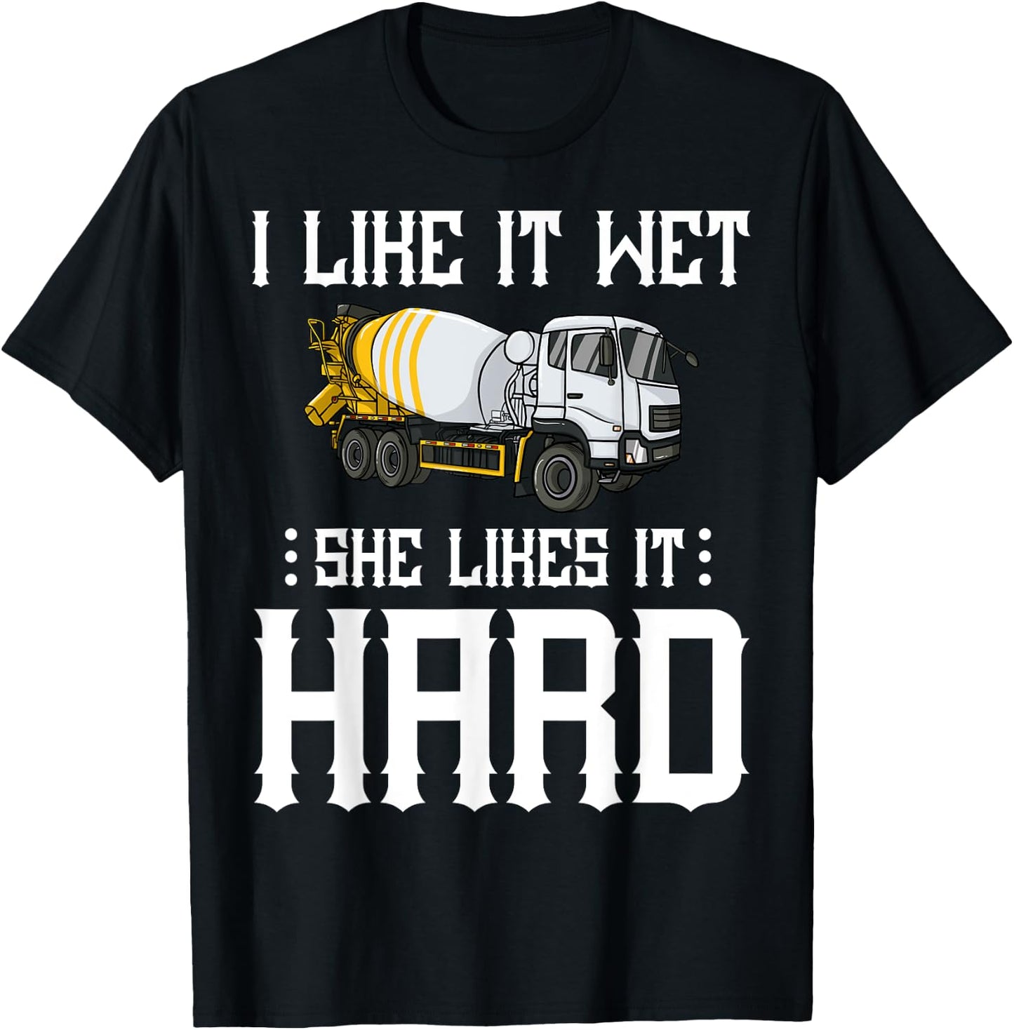 Concrete Finisher Worker Gift Cement Mixer Truck Driver T-Shirt - T-Shirt | Black
