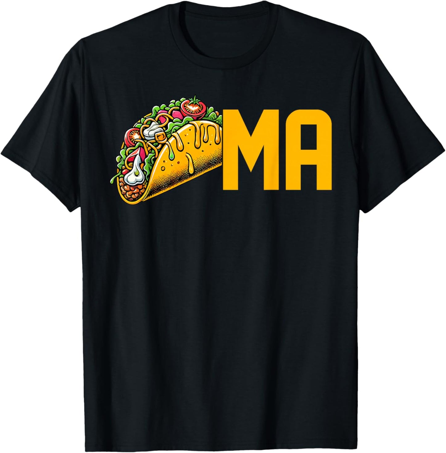 Tacoma Washington Taco Mexican Food Lover Travel Souvenir T-Shirt - T-Shirt | Black