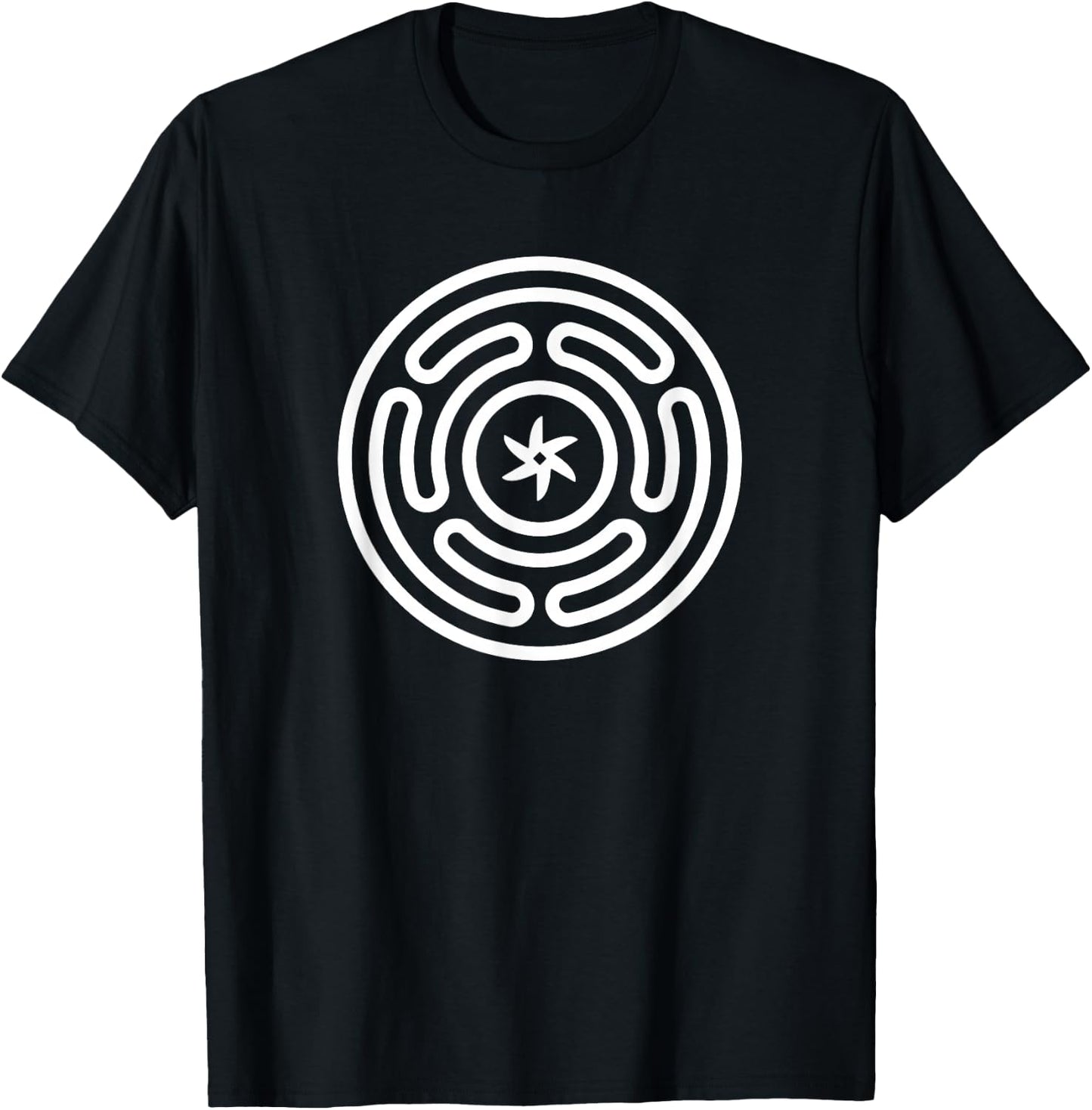 Hecate Wheel Goddess Pagan Hekate Symbol Pagan Wicca Symbol T-Shirt - T-Shirt | Black