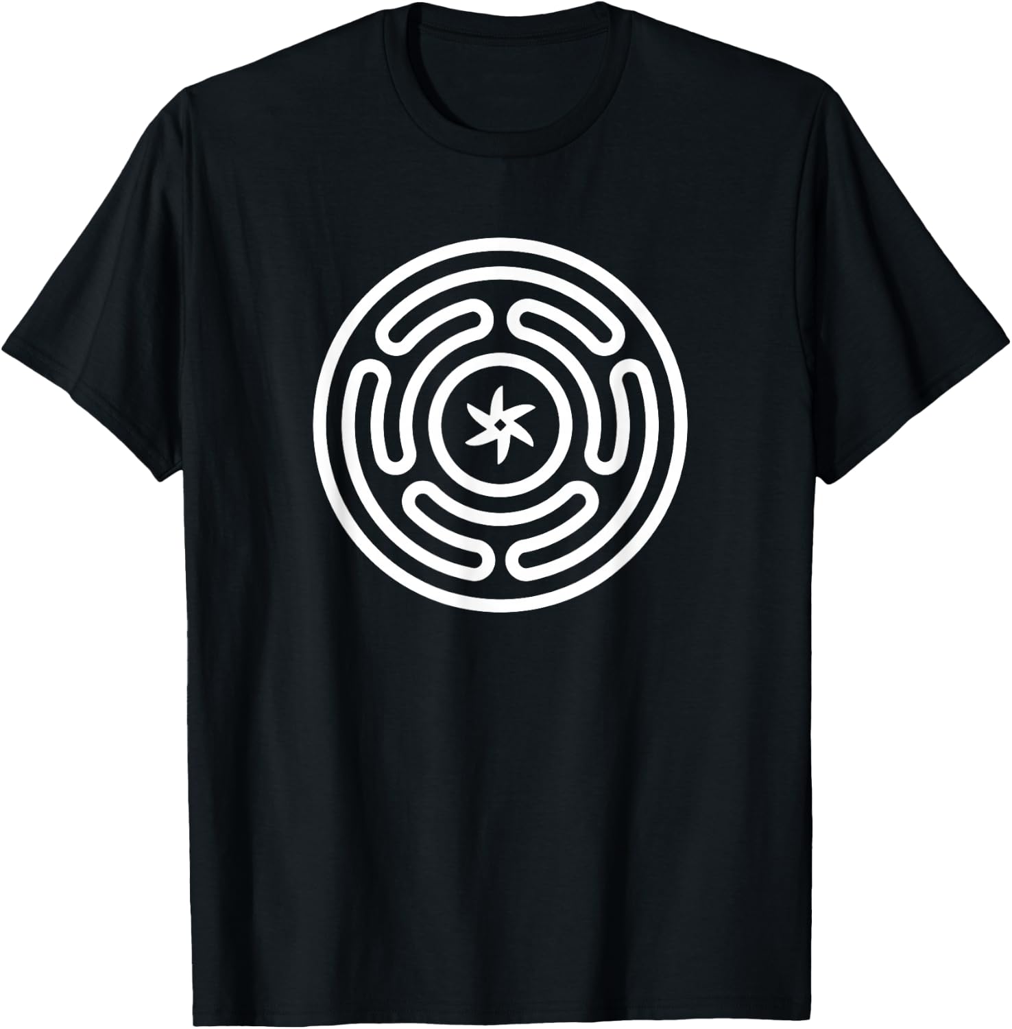 Hecate Wheel Goddess Pagan Hekate Symbol Pagan Wicca Symbol T-Shirt - T-Shirt | Black