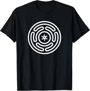 Hecate Wheel Goddess Pagan Hekate Symbol Pagan Wicca Symbol T-Shirt - T-Shirt | Black