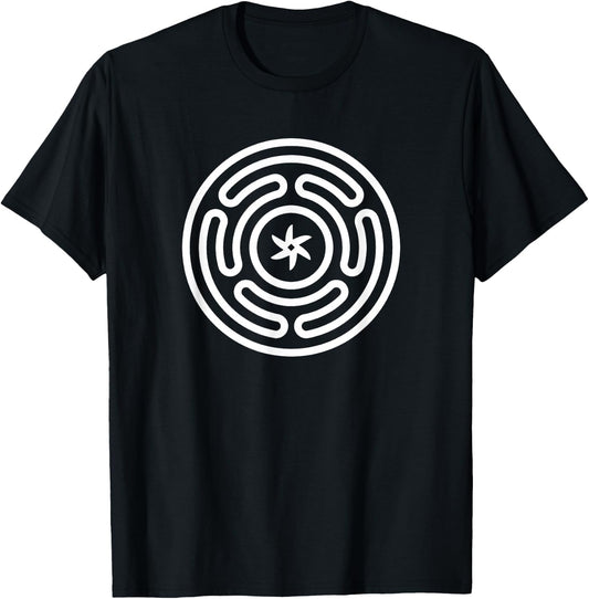 Hecate Wheel Goddess Pagan Hekate Symbol Pagan Wicca Symbol T-Shirt - T-Shirt | Black