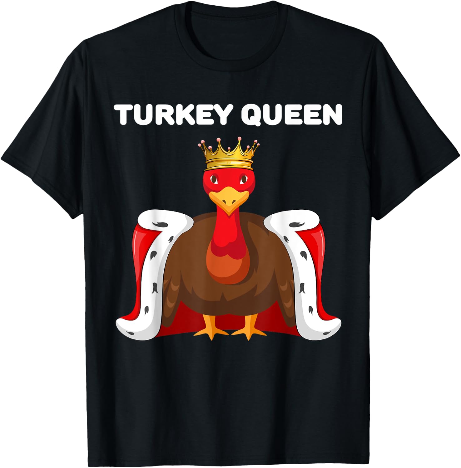 Turkey Queen | Turkey | Girls Turkey T-Shirt - T-Shirt | Black
