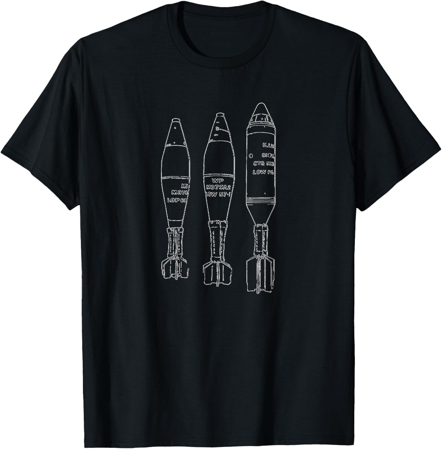 Infantryman 11B 11C Incendiary Fragmentation Rounds Military T-Shirt - T-Shirt | Black