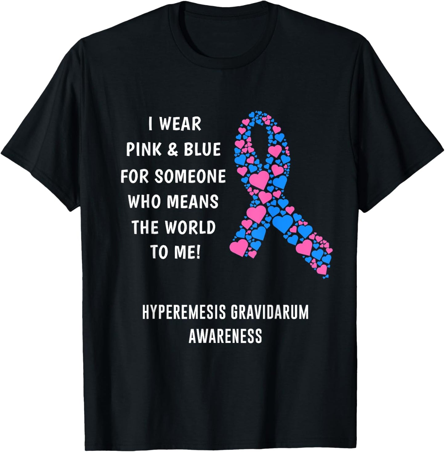 Hyperemesis Gravidarum Awareness T-Shirt - T-Shirt | Black