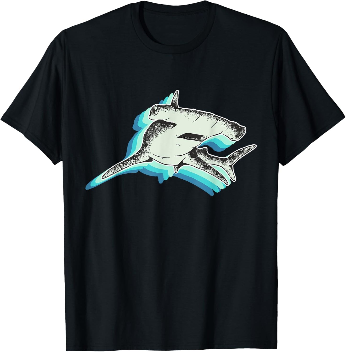 Big Hammerhead Shark T-Shirt - T-Shirt | Black