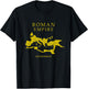 Roman Empire Map - Never Forget - SPQR Rome T-Shirt - T-Shirt | Black