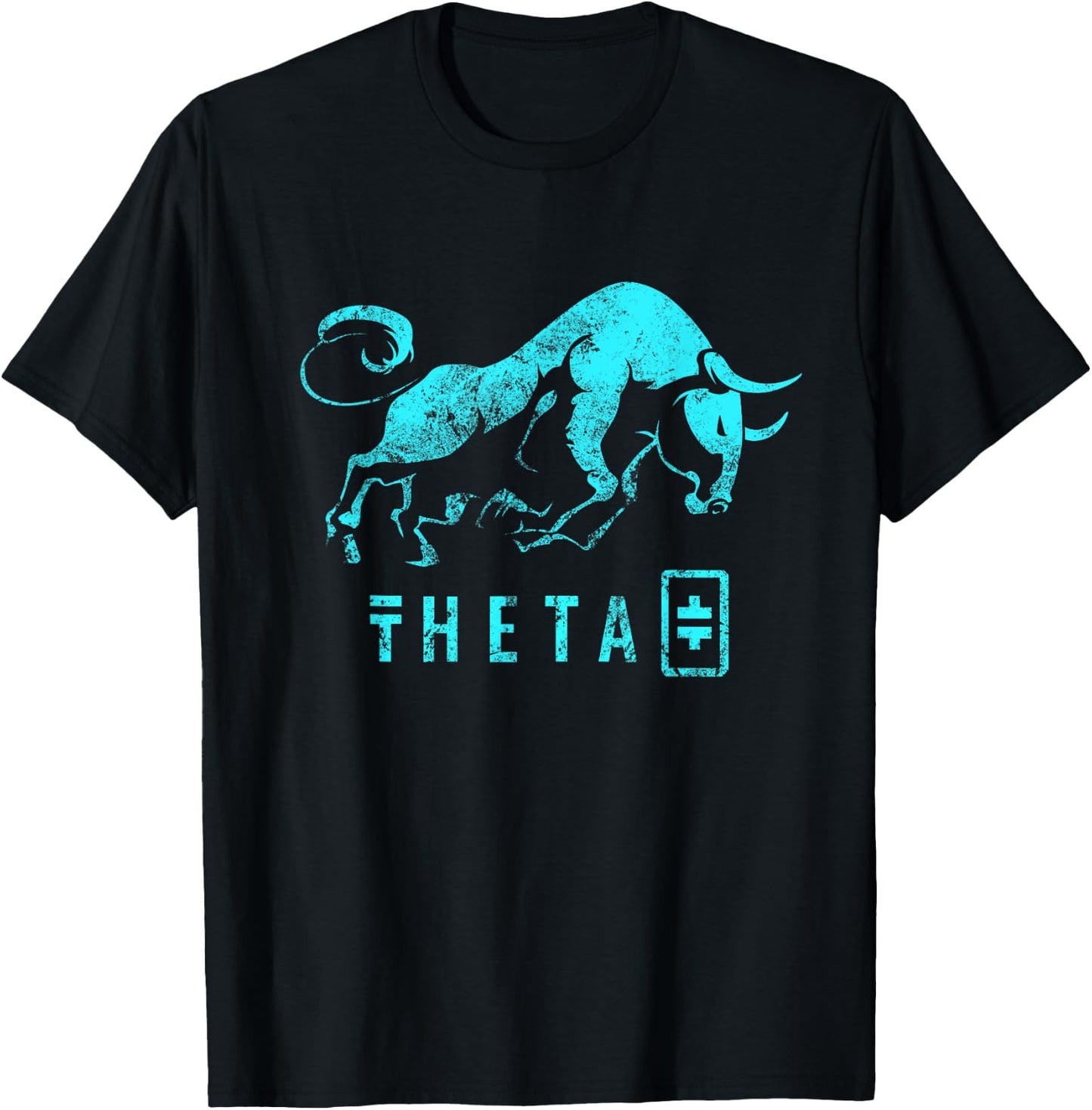 THETA Crypto Millionaire BULLRUN Token for TV Entertainment T-Shirt - T-Shirt | Black