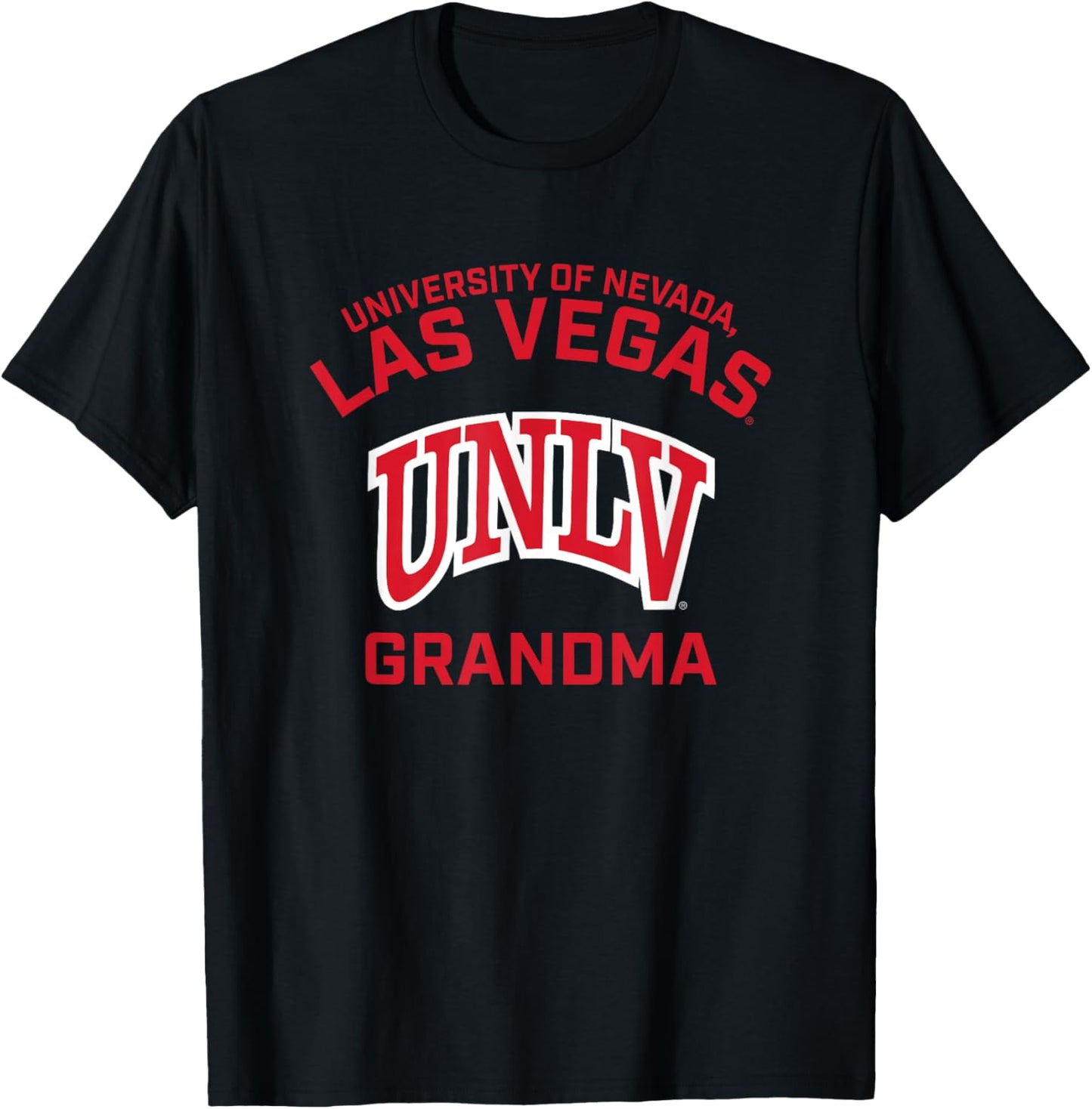 Nevada Las Vegas UNLV Rebels Arched Grandma T-Shirt - T-Shirt | Black