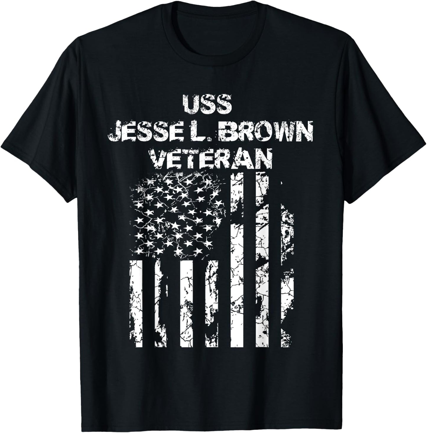 USS Jesse L. Brown Veteran T-Shirt - T-Shirt | Black