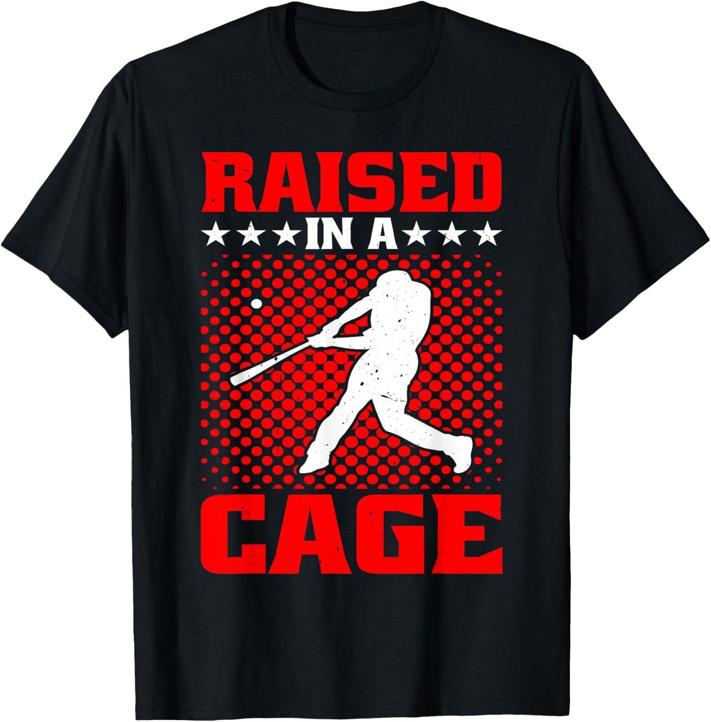 Raised In A Cage T-Shirt - T-Shirt | Black