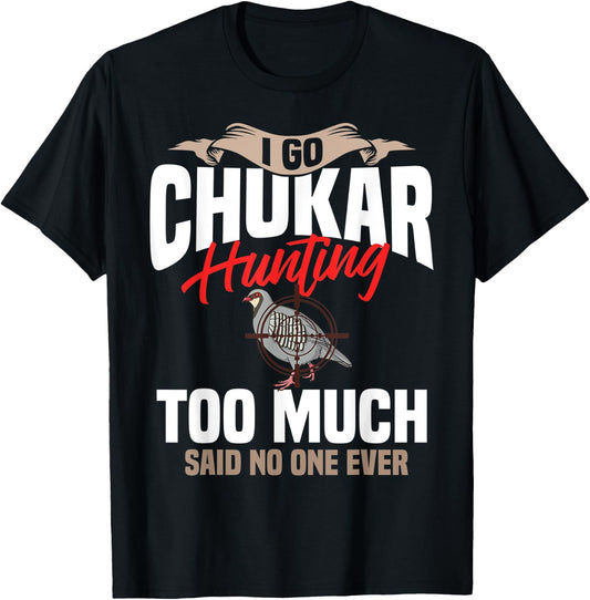Chukar Hunting Bird Hunter Season T-Shirt - T-Shirt | Black