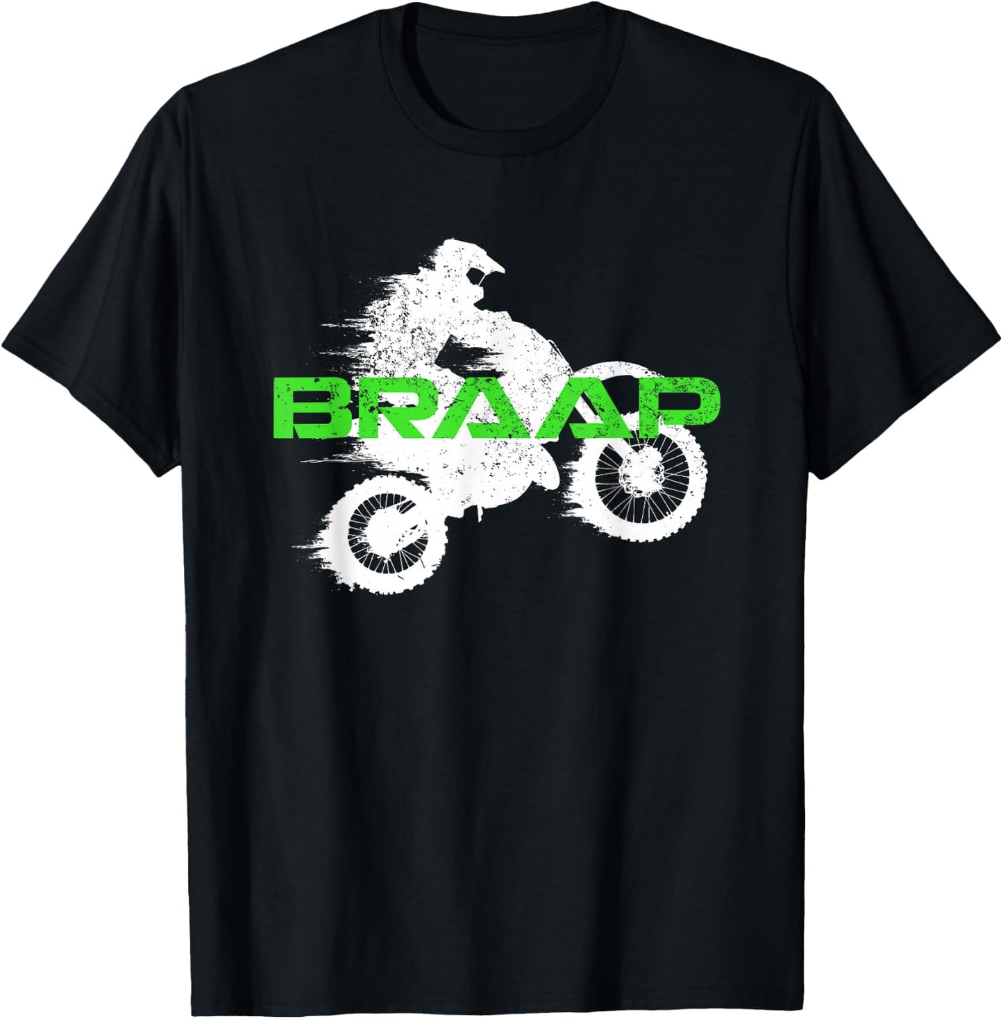 Dirt Bike Braaap Shirt, Youth Motorcross, Kids Dirt Bike T-Shirt - T-Shirt | Black
