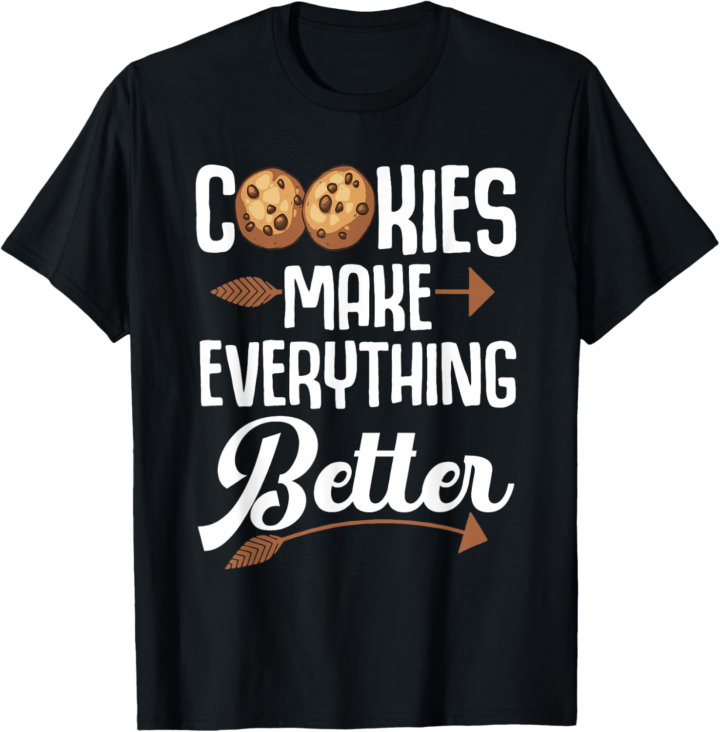 Funny Cookie Lover Art For Kids Men Women Pastry Chef Bakers T-Shirt - T-Shirt | Black