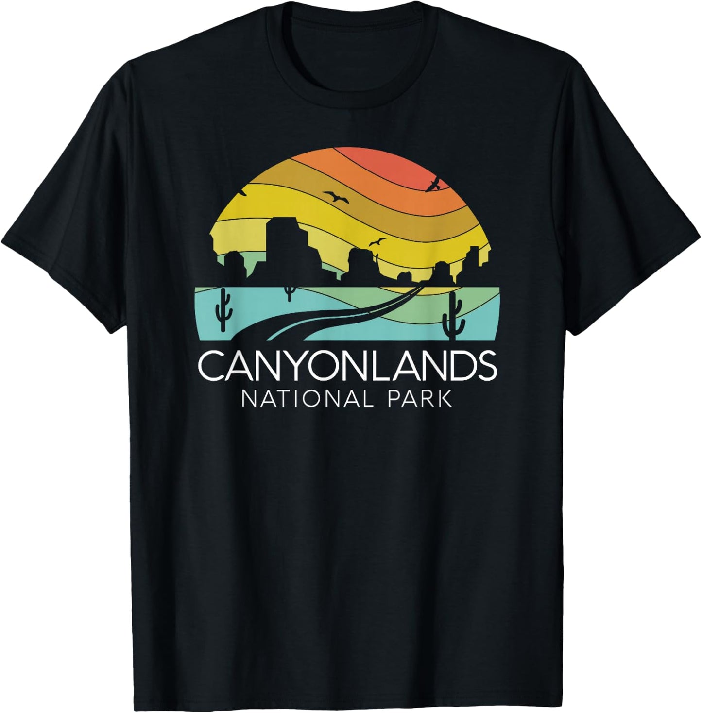 Canyonlands National Park Utah Zion Bryce Canyon Arches USA T-Shirt - T-Shirt | Black