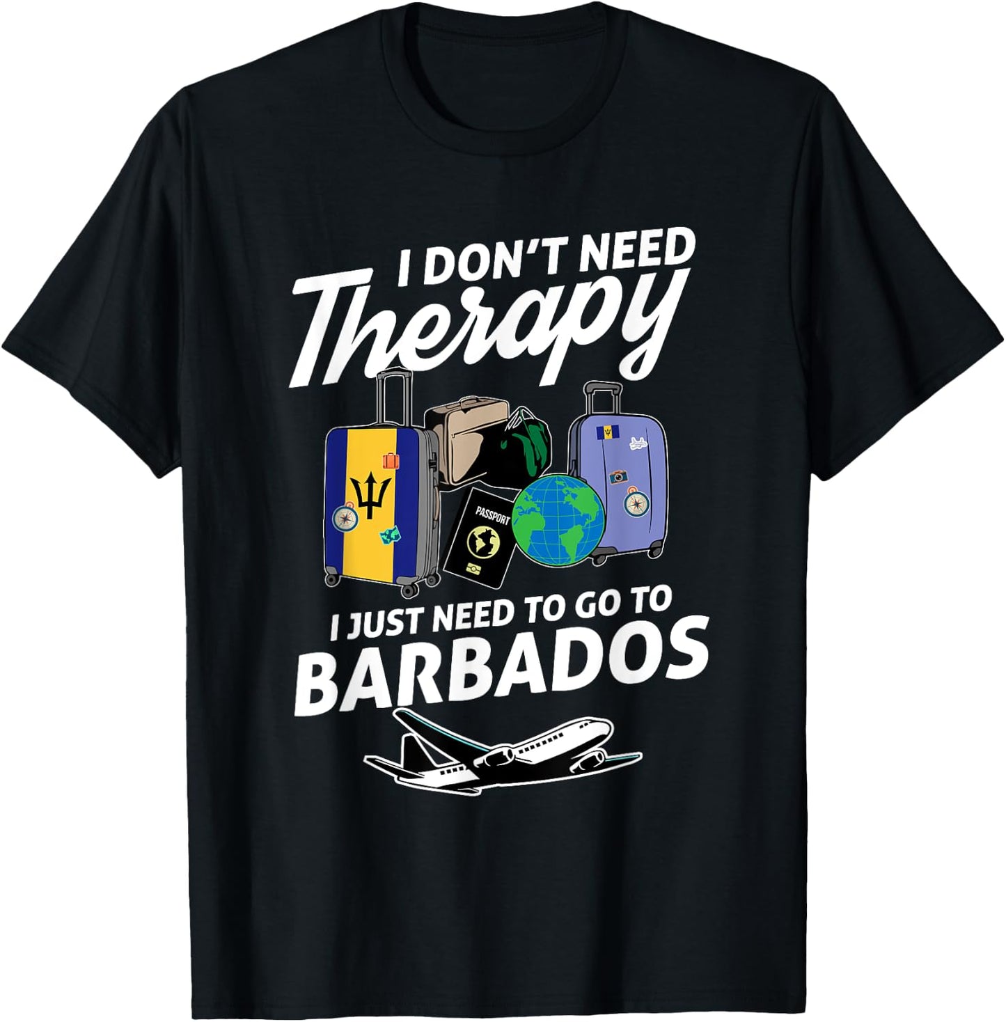 Barbados Flag I Barbados Flag I Vacation Barbados T-Shirt - T-Shirt | Black